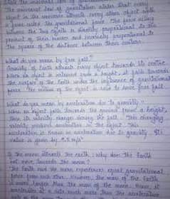 hand writing assignment work