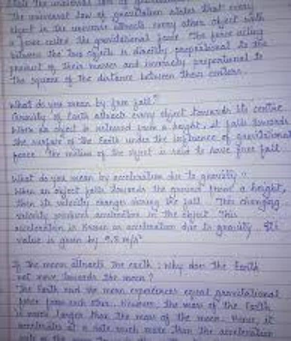 hand writing assignment work 0