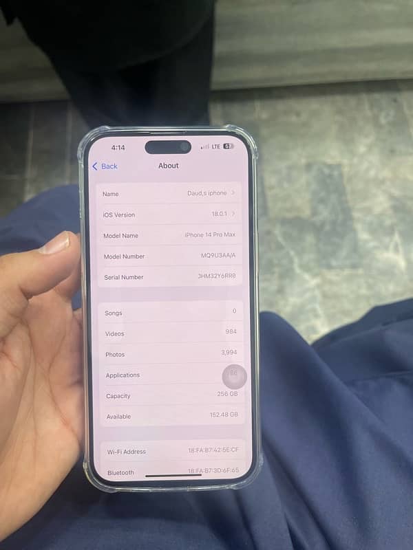 iphone 14 pro max pta approved 256gb with box 3