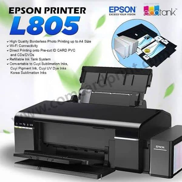 Epson L805 Printer Color Printer Photo Printer 1