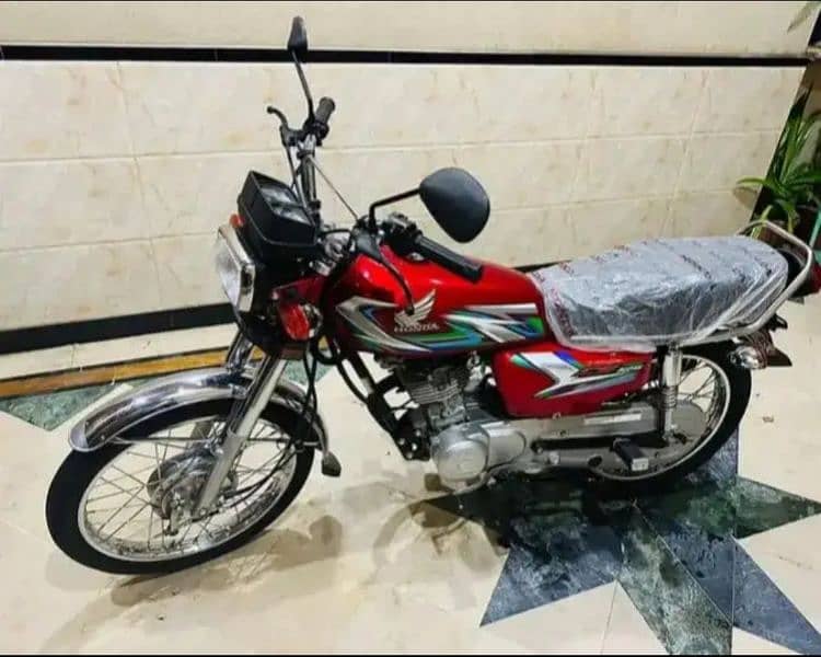 honda cg 125 lush condition bike  2023 model 2 digit number 1