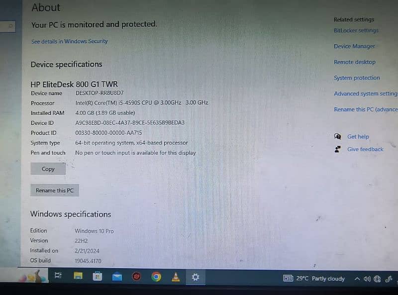 Gaming PC | i5 4th gen | 4gb ram | 500gb hdd 11