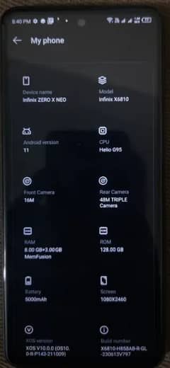 Infinix Zero X neo