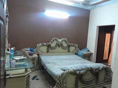 1 Deco and 1 wooden bed for sale with mattress