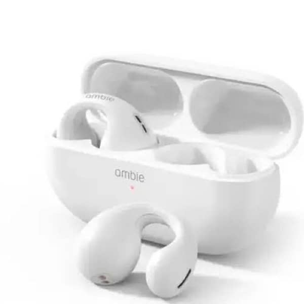 Stylish White Earbuds With Long Battery Life 3