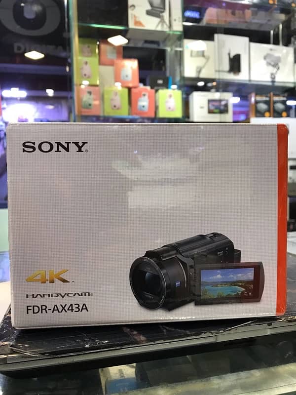 Sony FDR-AX43A UHD 4K Handycam Camcorder 0