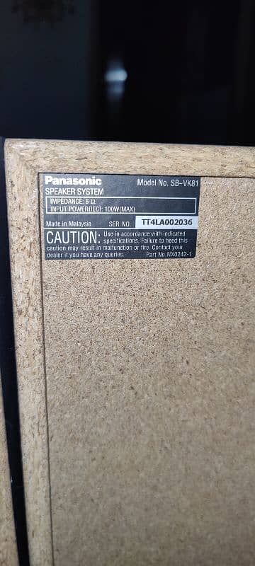 Panasonic speakers 5