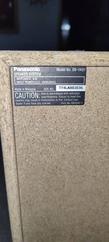 Panasonic speakers 6