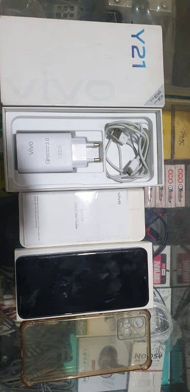 vivo y21 4/64 with box 8