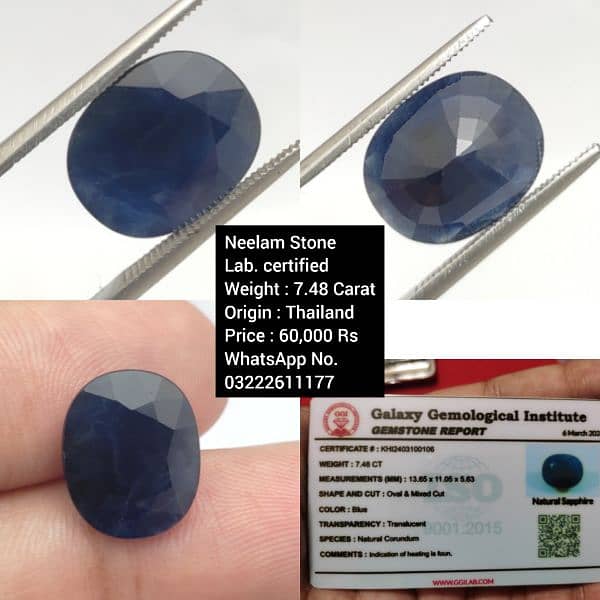 Natural Blue Sapphire Stone 9