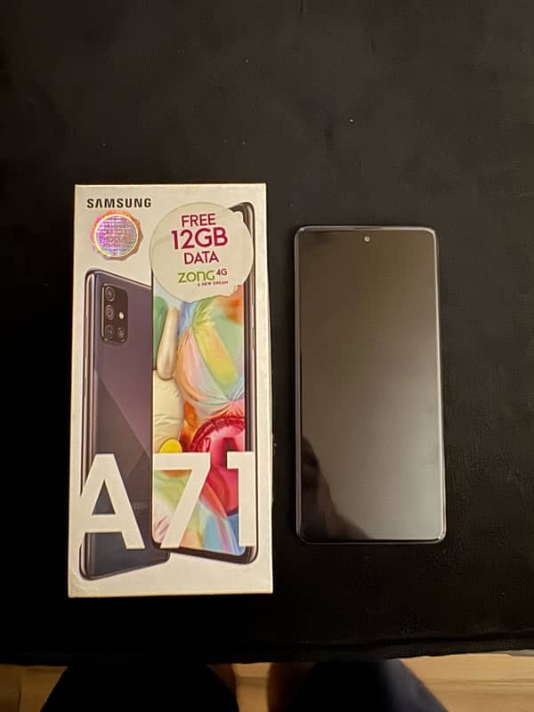 SAMSUNG A71 FULL BOX NO SCRATCHES NO FAULTS AS GOOD AS NEW 8/128 GB 0