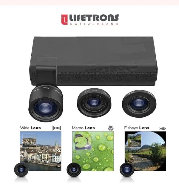 Lifetrons photo Essentials travel. lens set 3