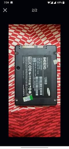 Ssd Hard 120gb Sumsung Condition 10/10