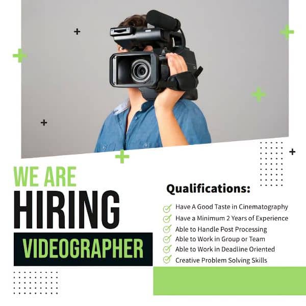 Videographer/ Video Editor Required 0