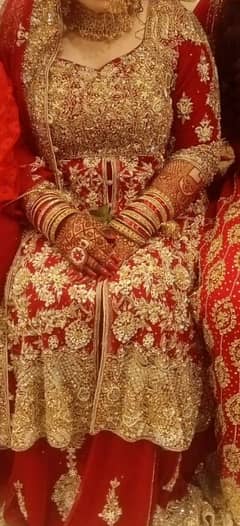 Bridal lehenga embriodery