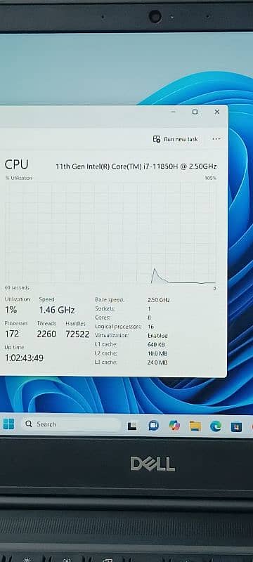 Dell Precision 7560 Ci7 11Th Gen with 4Gb GPU 4