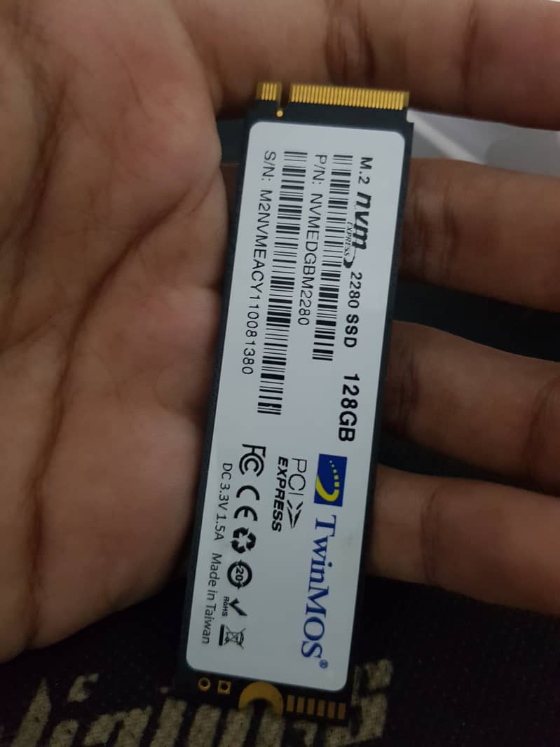 TwinMOS M. 2 NVMe SSD 128GB PCIe NVMe Gen3 x4 Speed 1