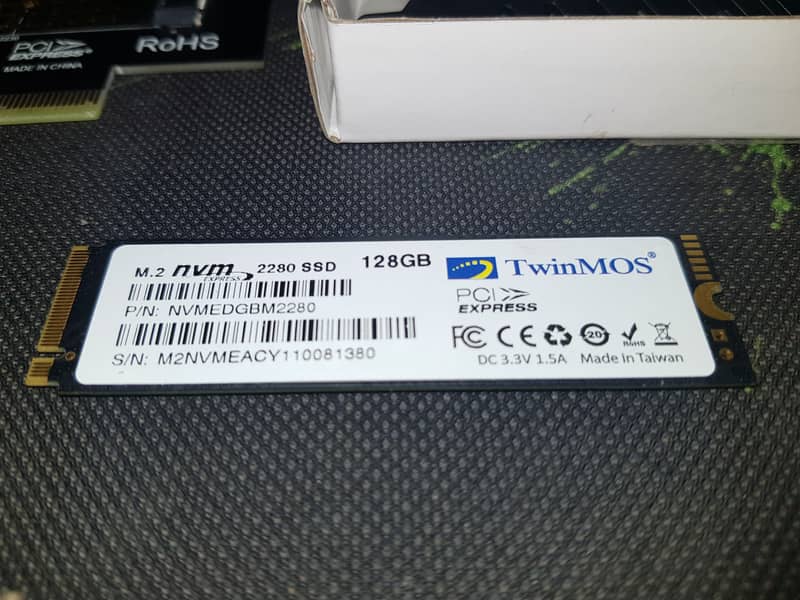 TwinMOS M. 2 NVMe SSD 128GB PCIe NVMe Gen3 x4 Speed 3