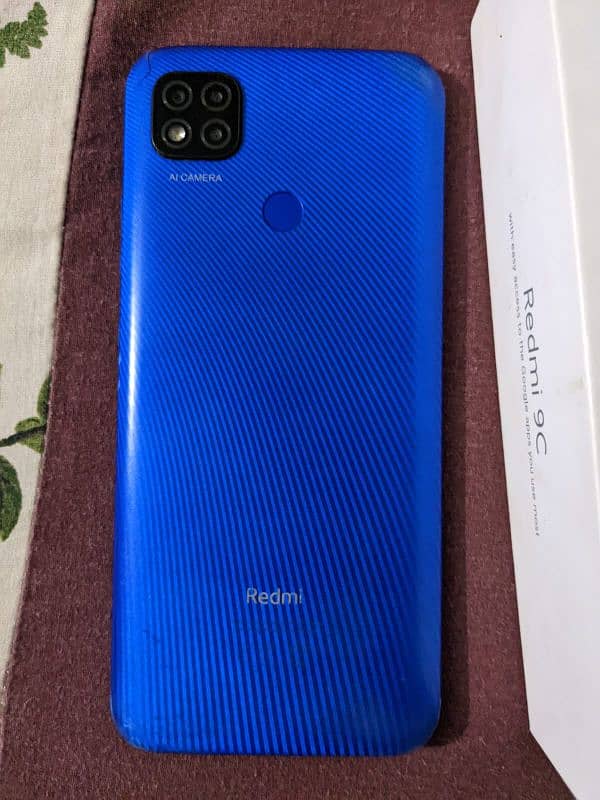 Redmi 9c 3/64 with box condition every thing is original 1