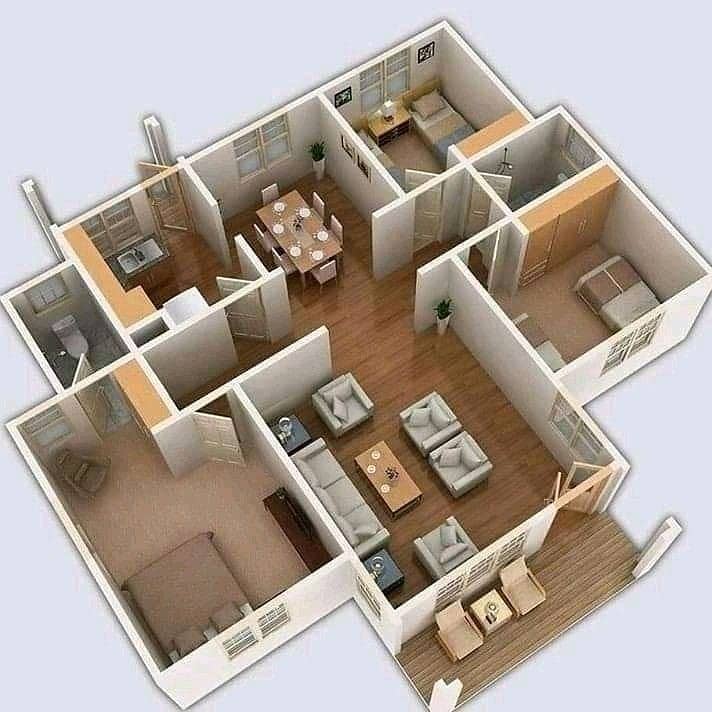 House map,(2D+3D) service,types of designs 2