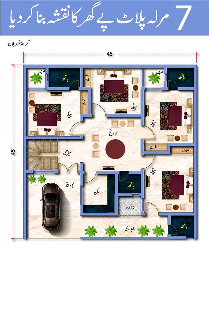 House map,(2D+3D) service,types of designs 7