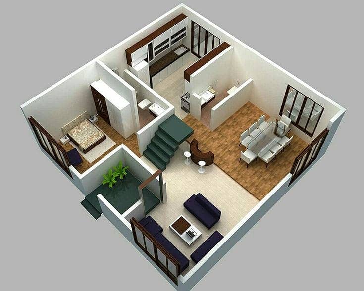 House map,(2D+3D) service,types of designs 12