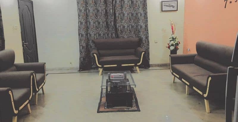 7 Seater Wooden Sofa Set | Urgent Sell 1