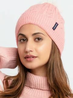 women's knitted winter cap