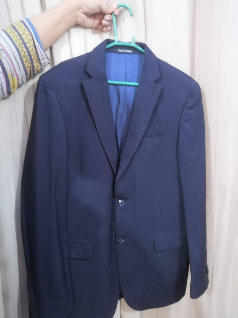 Dark Navy Blue Coat for Men, Size 36 (Large Size) 2