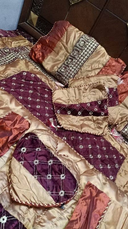 BRIDAL BED SHEET & COMFORTER SET 5