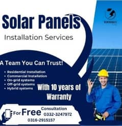 Solar Panel system installation services