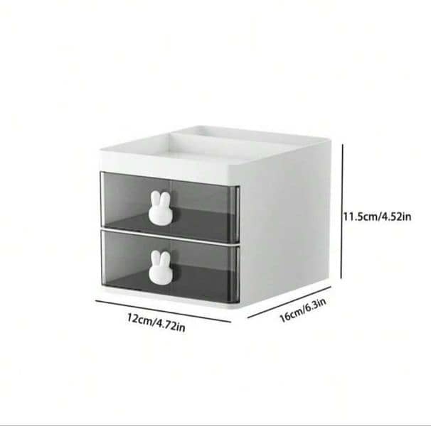 2-Tier Drawer Desk Organizer with Pen Holder 1