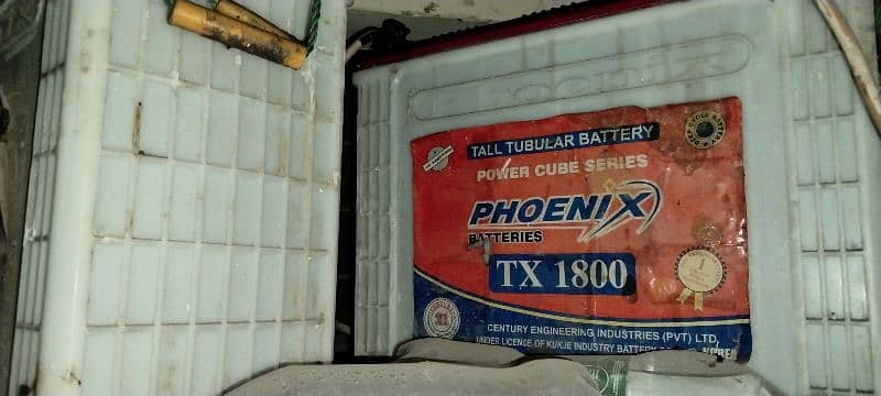 Inverex Hybrid Inverter and Tall Tubular Batteries Phoenix  TX 1800. 2