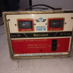 Slightly used national 7000 watts stabilizer