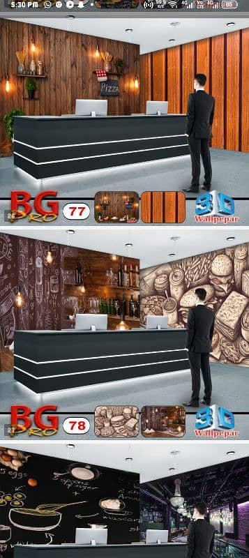 3D flex wallpaper and selling palling 8