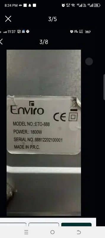 environ oven a one conditions h 03016541165 0