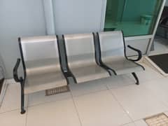 Steel bench chairs for sale.