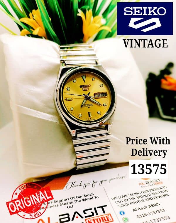 Seiko 5 automatic Japan movement  Call Msg Whatsapp 0316-1737353 2