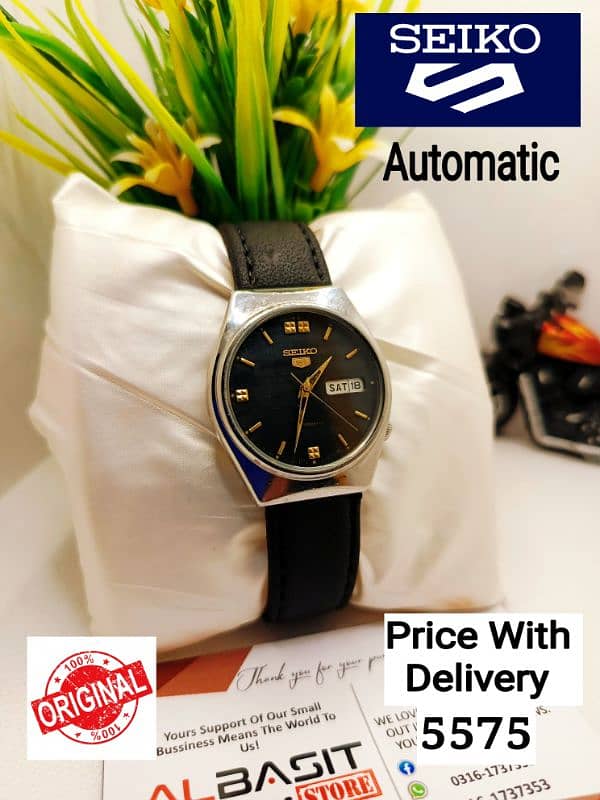 Seiko 5 automatic Japan movement  Call Msg Whatsapp 0316-1737353 4