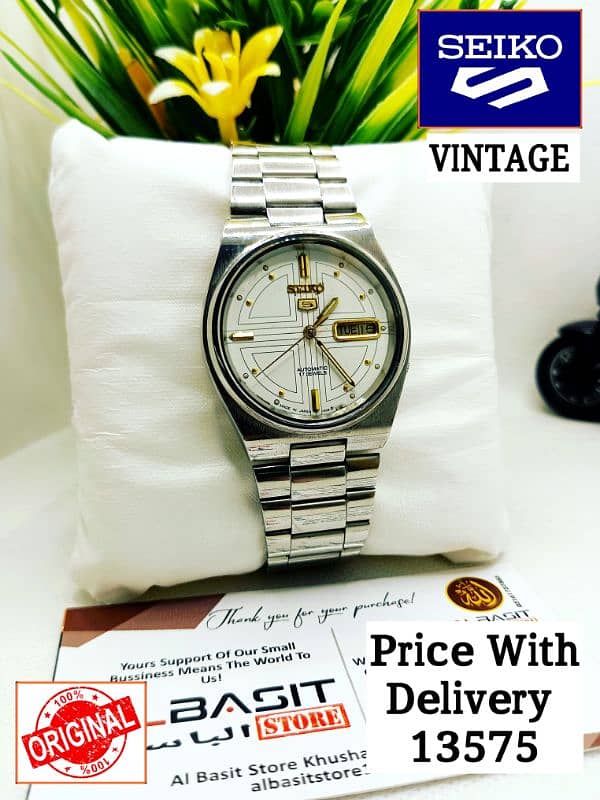 Seiko 5 automatic Japan movement  Call Msg Whatsapp 0316-1737353 6