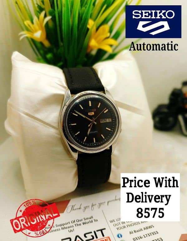 Seiko 5 automatic Japan movement  Call Msg Whatsapp 0316-1737353 8