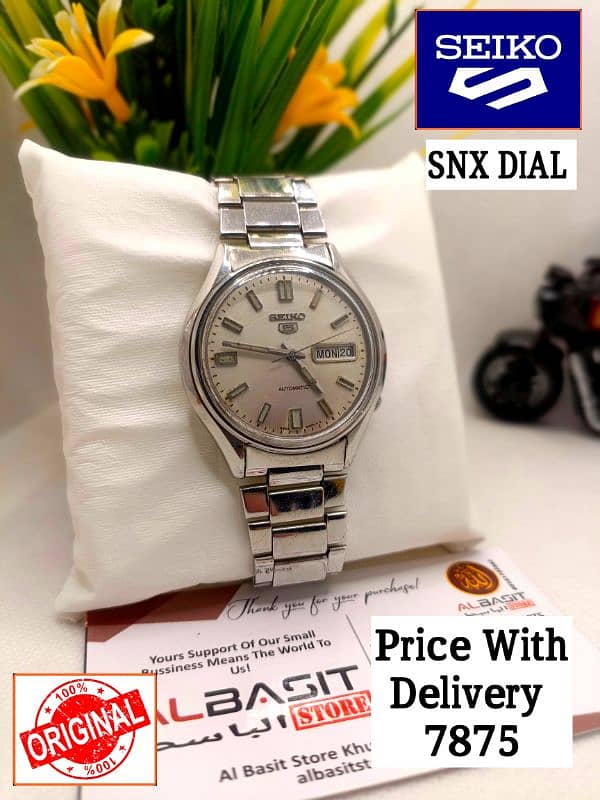 Seiko 5 automatic Japan movement  Call Msg Whatsapp 0316-1737353 9