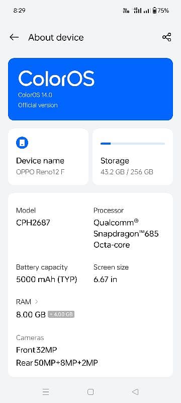 Oppo Reno 12 F 2