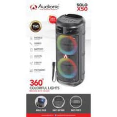 audionic solo x50 with 360 lights and wired Mike