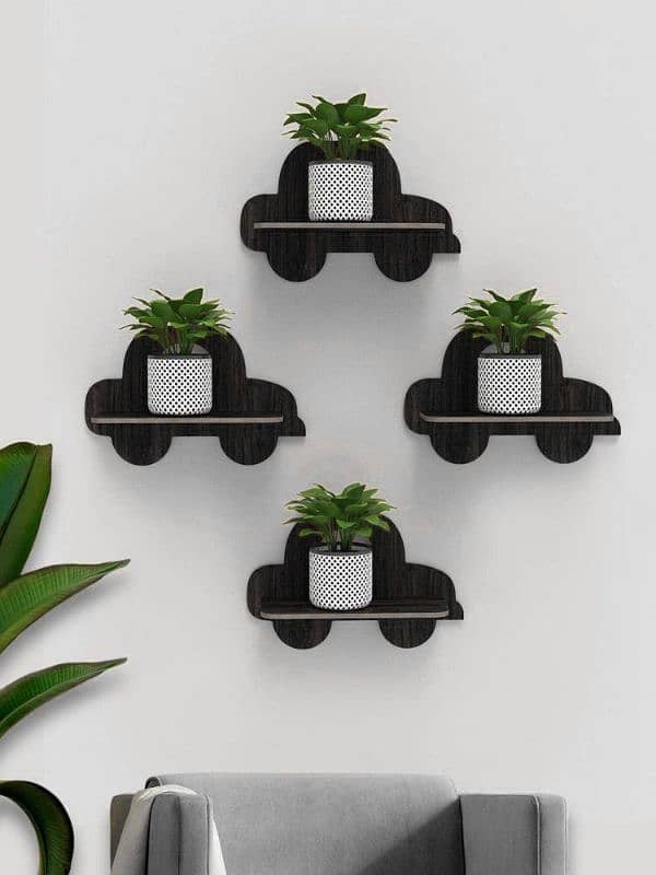 Modern Wall Hanging Shelf, Pack of 3 0