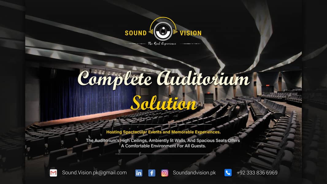 Complete Auditoriums and Arenas Installation Solution 0