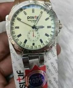 positif silver chain watch