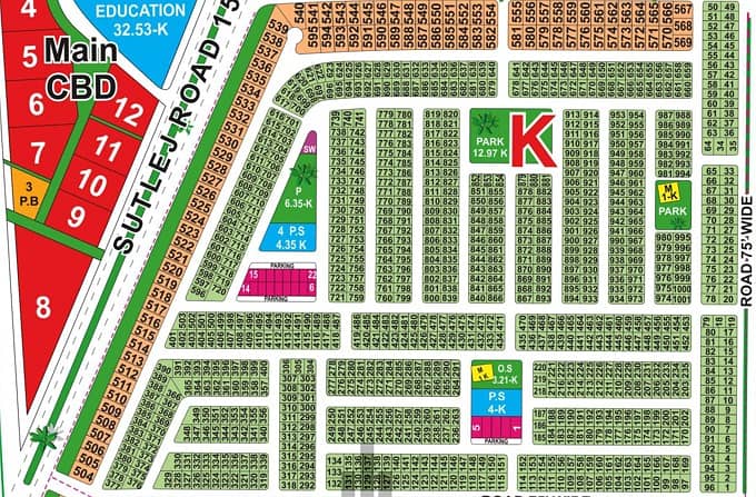 10 marla plot for sale in K block in lda city lahore 0