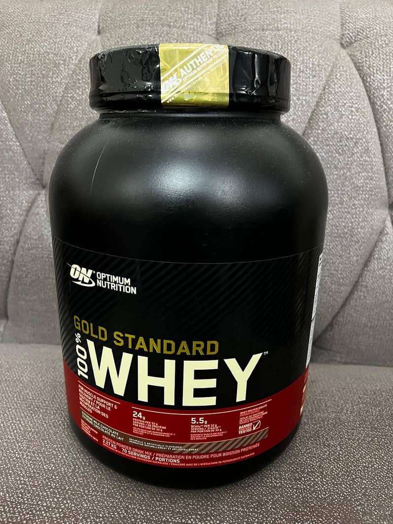 Original ON Whey Protein - 5 lbs - Extreme Milk Chocolate - Unused 0