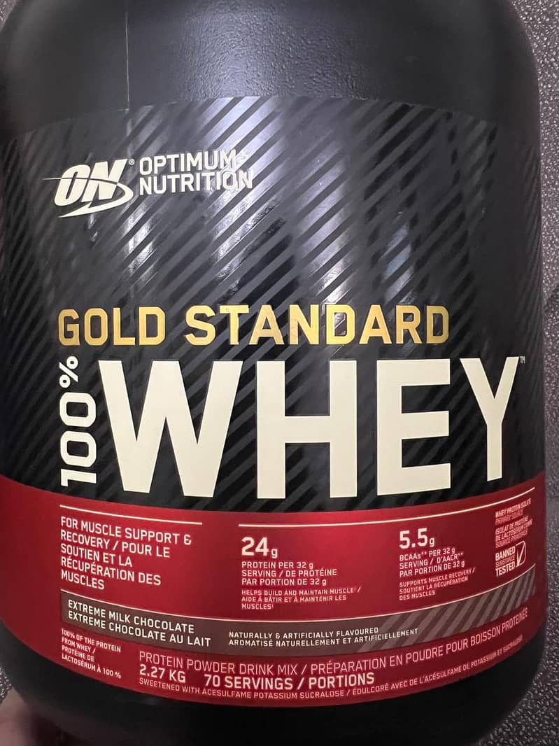 Original ON Whey Protein - 5 lbs - Extreme Milk Chocolate - Unused 1